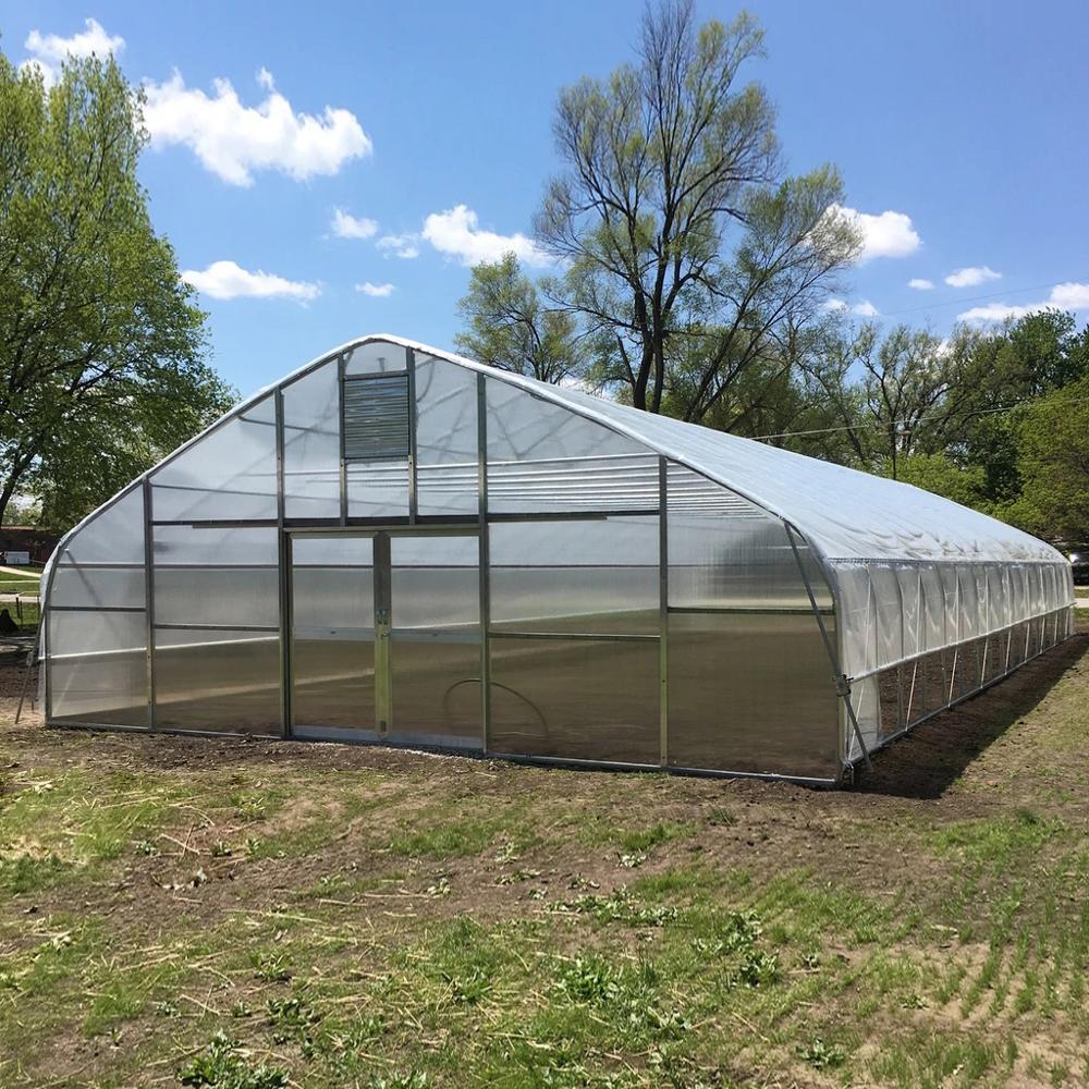 Serre tunnel agricole incurvée résistante aux UV